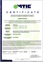 EN 54-16:2008 Certificate of Constance of Performance