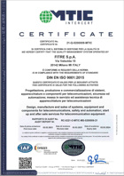 Certificato ISO 9001